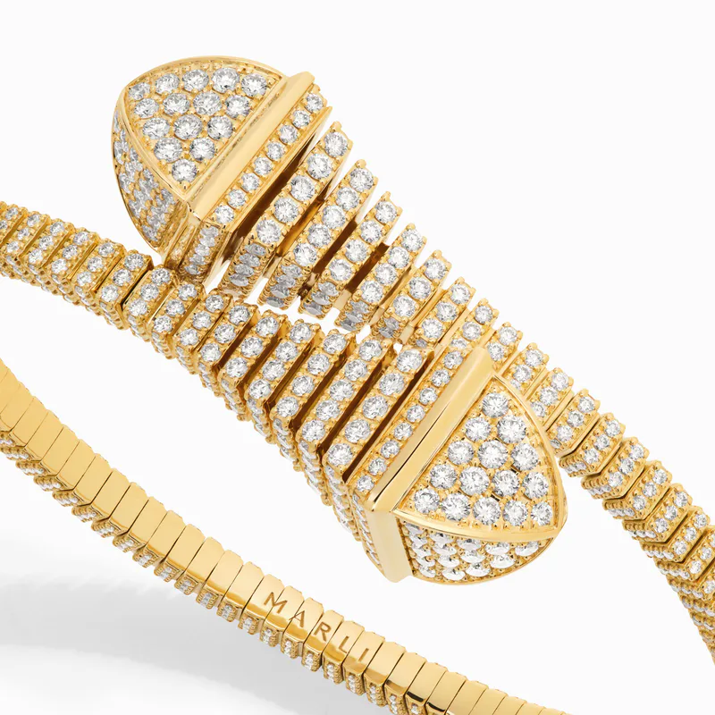Cleo Rev Full Diamond Slip-On Bracelet