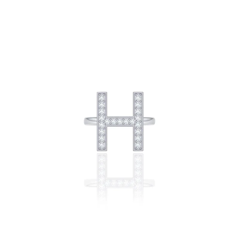 Initials Ring - H