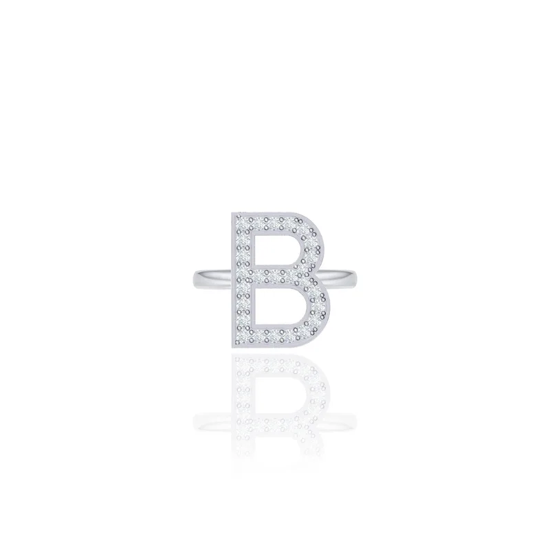 Initials Ring - B