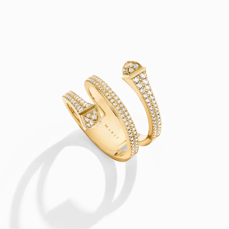 Cleo Full Diamond Twist Ring