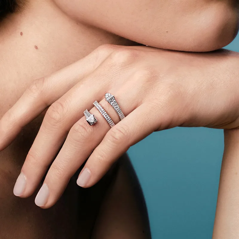 Cleo Full Diamond Twist Ring