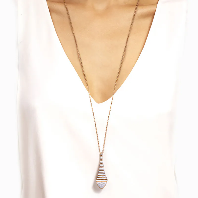 Cleo Rev Full Diamond Pendant