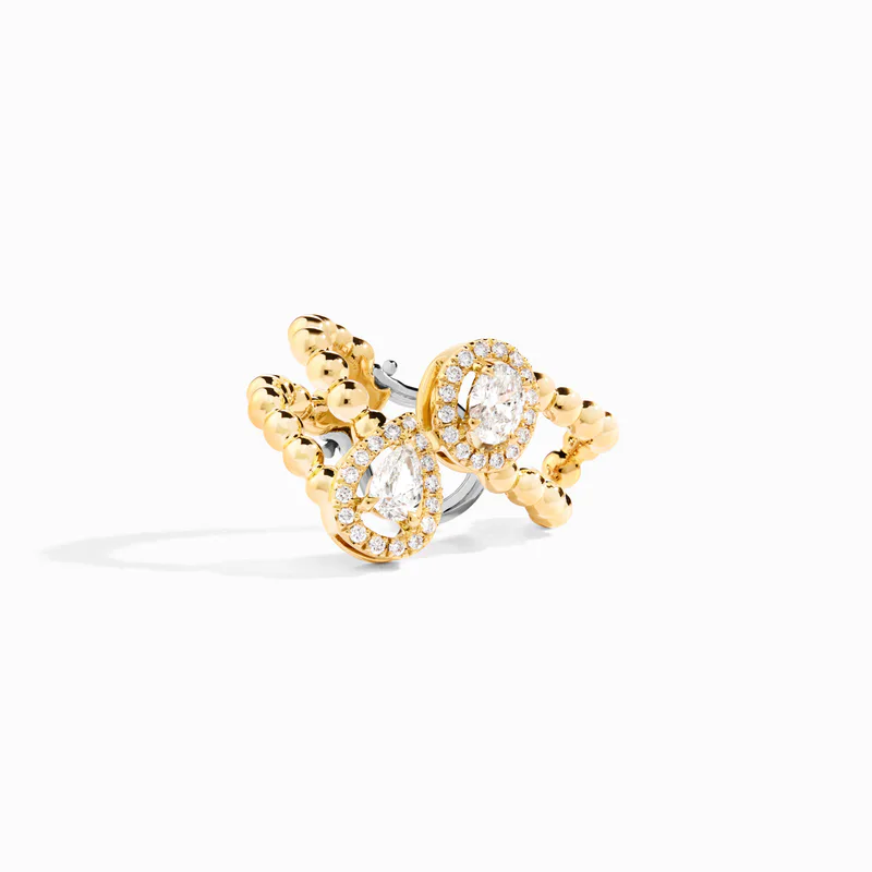 Rock Bypass Huggie Earrings