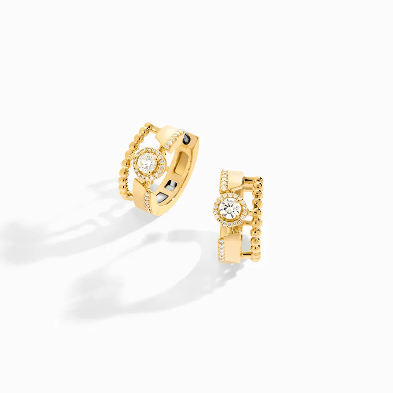Rock Huggie Earrings