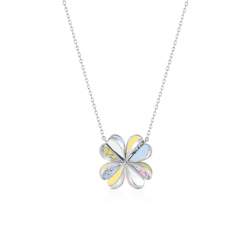 Lucky You Petite Necklace White Gold