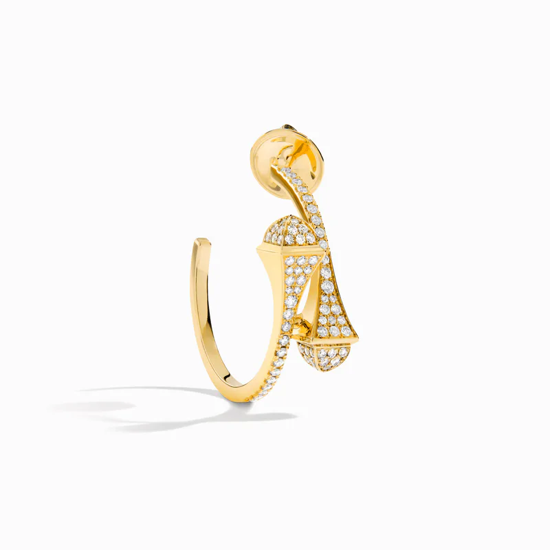 Cleo Full Diamond Small Hoop Earrings