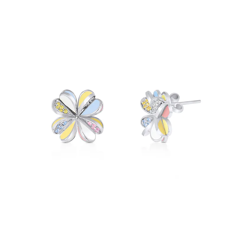 Lucky You Earrings White Gold
