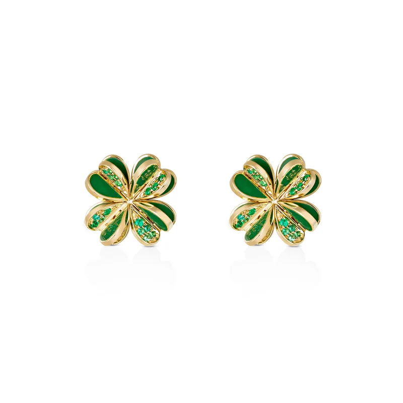 Lucky You Emerald Earrings