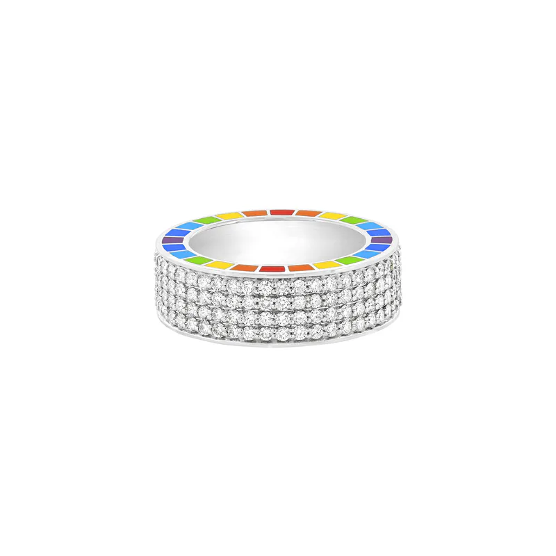 Me White Gold Full Diamond Ring