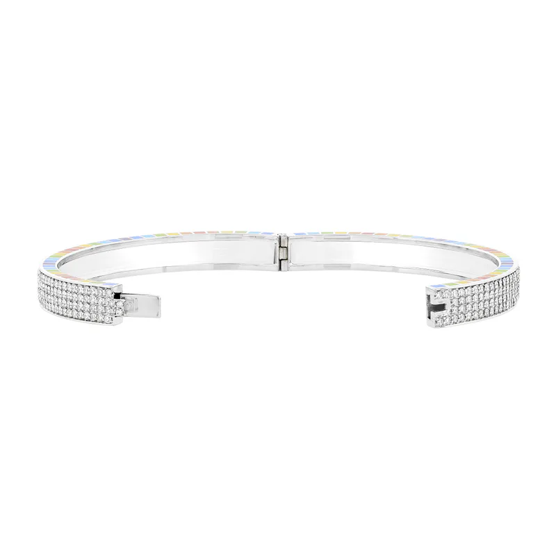 Me White Gold Full Diamond Bracelet