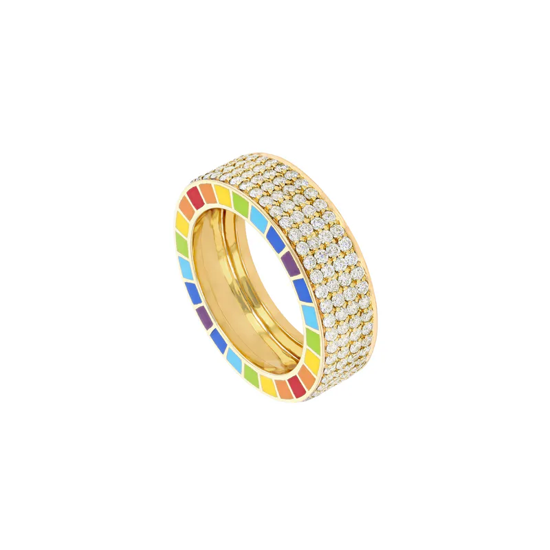 Me Yellow Gold Full Diamond Ring