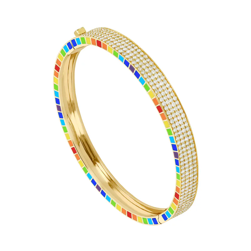 Me Yellow Gold Full Diamond Bracelet