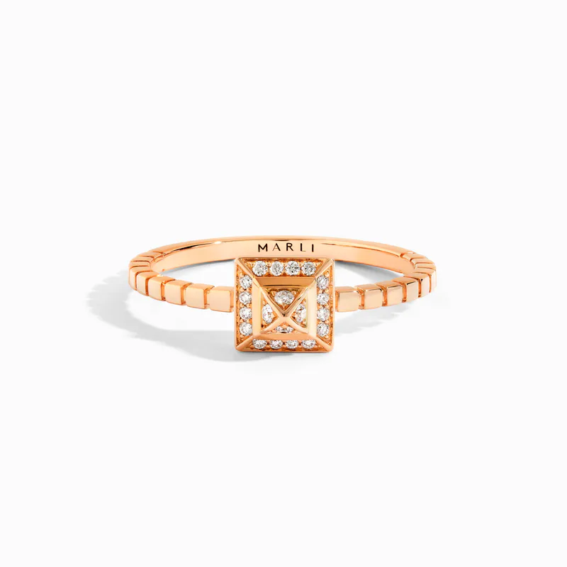Cleo Lotus Full Diamond Pavé Ring