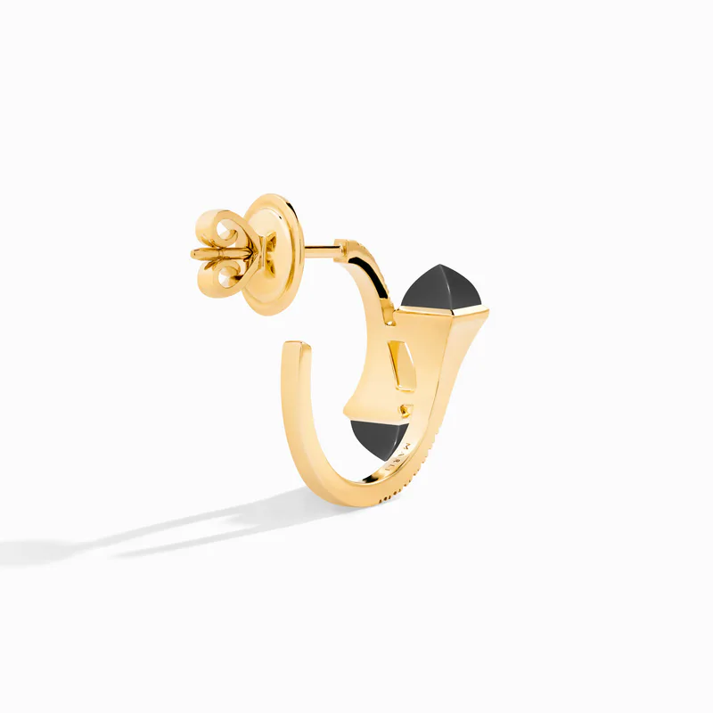Cleo Diamond Open Hoop Earrings