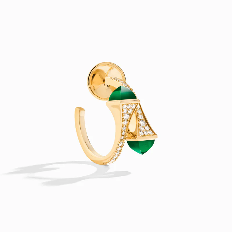 Cleo Diamond Open Hoop Earrings