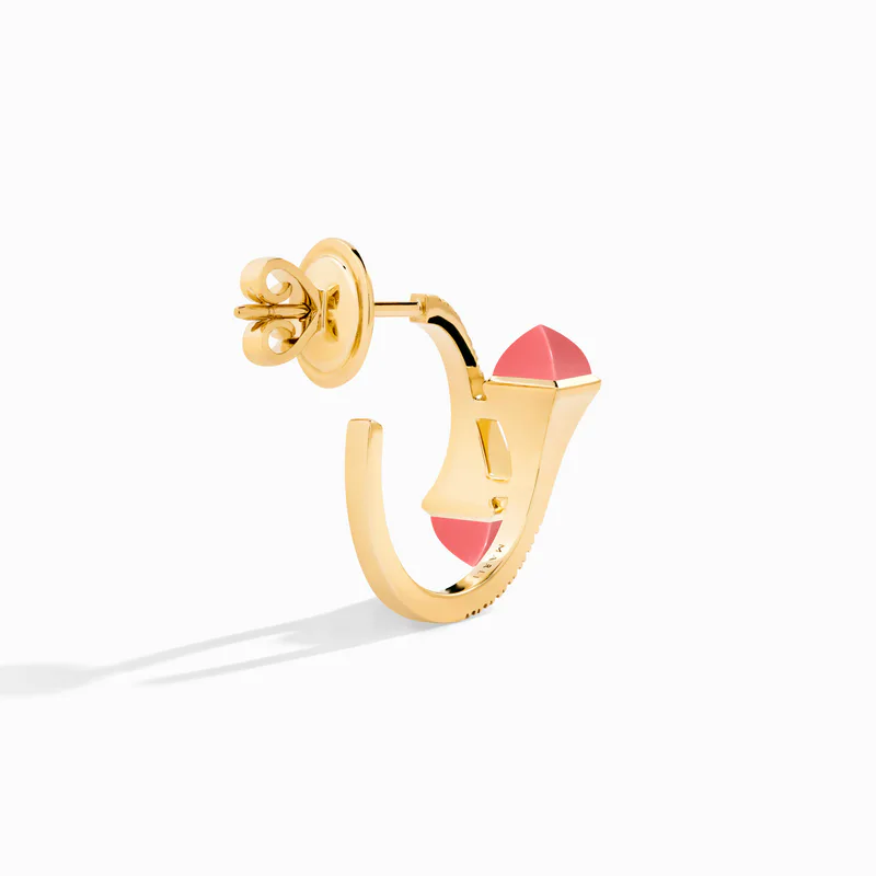 Cleo Diamond Open Hoop Earrings