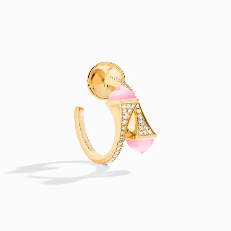 Cleo Diamond Open Hoop Earrings