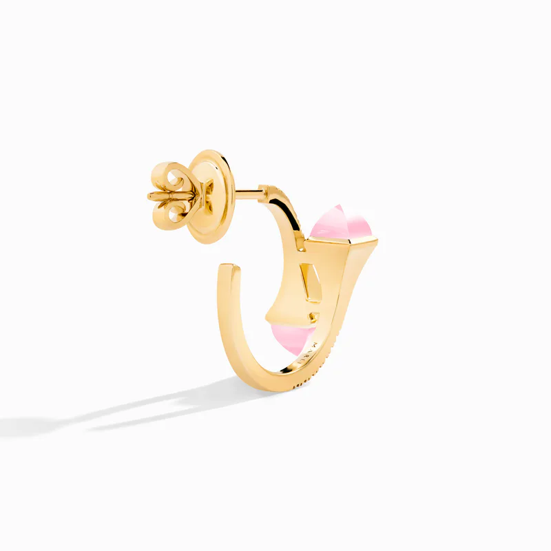 Cleo Diamond Open Hoop Earrings