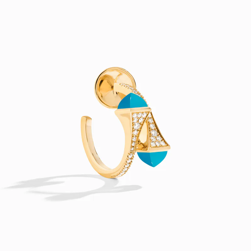 Cleo Diamond Open Hoop Earrings