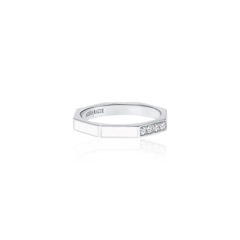 Fingers Crossed White White Gold