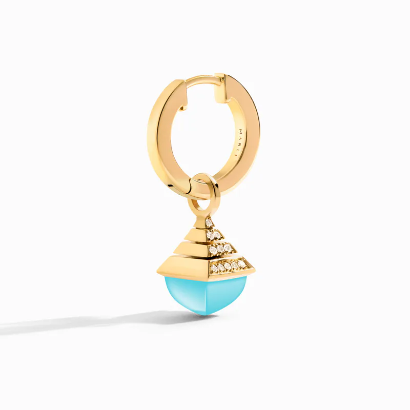 Cleo Rev Mini Diamond Drop Earrings